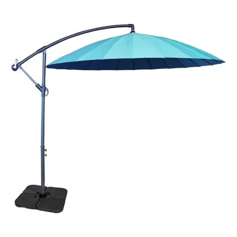 BOXED 3M SHANGHAI CANTILEVER PARASOL - BLUE (1 BOX)