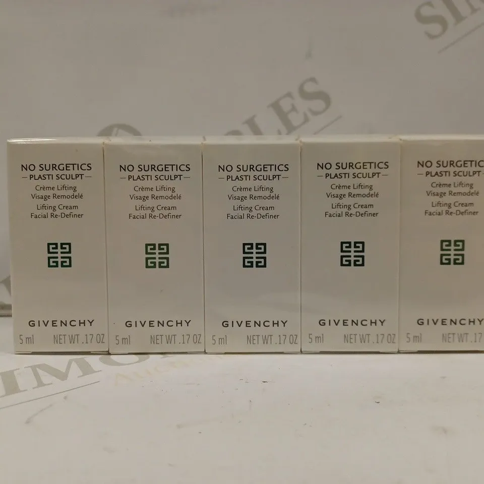 BOX OF APPROX 10 GIVENCHY NO SURGETICS PLASTI SCULPT FACIAL RE-DEFINER 