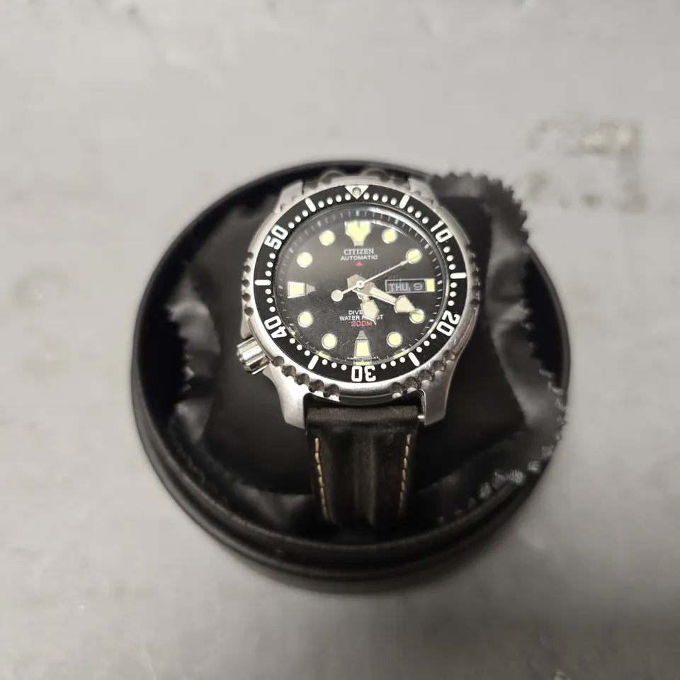 CITIZEN PROMASTER 200M BLACK DIAL WATCH