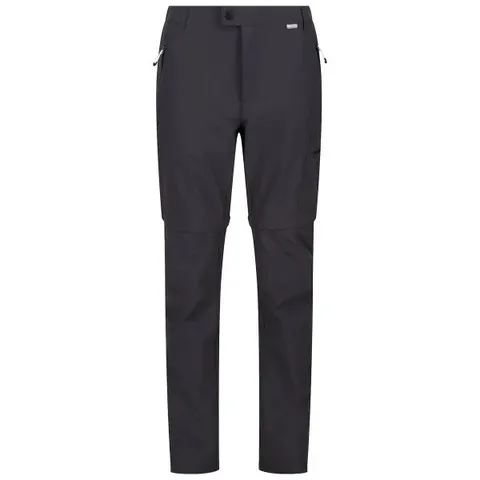 REGATTA HIGHTON Z/O TRS SEAL GREY HIKING TROUSERS SIZE 30"