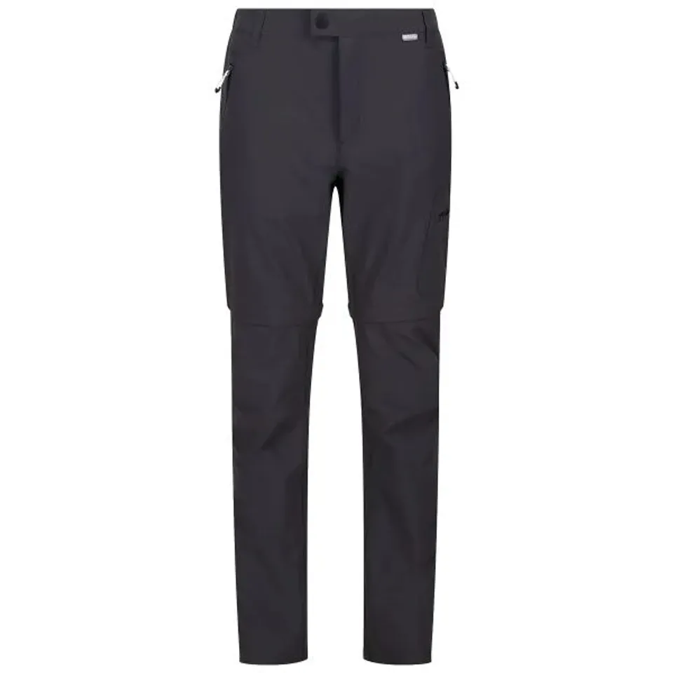REGATTA HIGHTON Z/O TRS SEAL GREY HIKING TROUSERS SIZE 30"