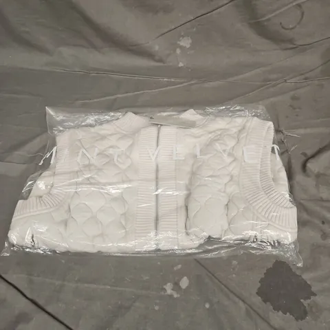 MINT VELVET QUILT GILET IN IVORY SIZE XL