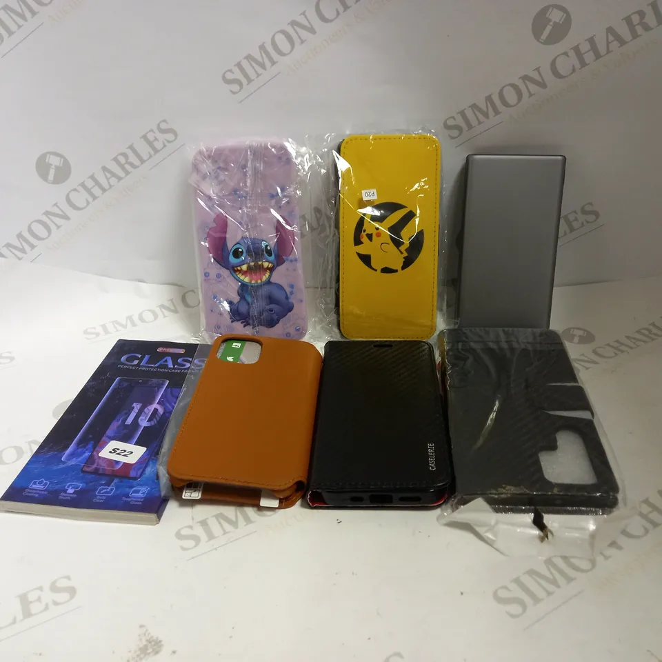 LOT TO CONTAIN APPROX. 20 ASSORTED PHONE ACCESSORIES, INCLUDES PHONE CASES, POWER BANK & SCREEN PROTECTORS 