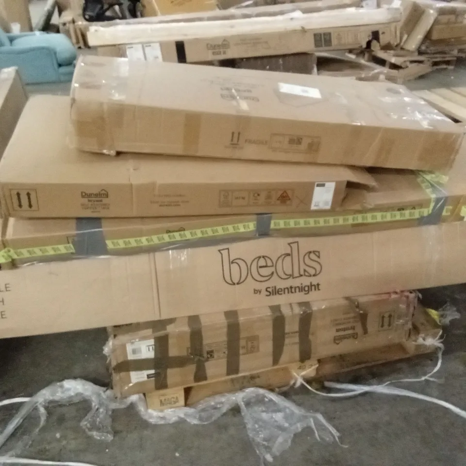 PALLET OF ASSORTED DESIGNER FURNITURE PARTS AND PIECES