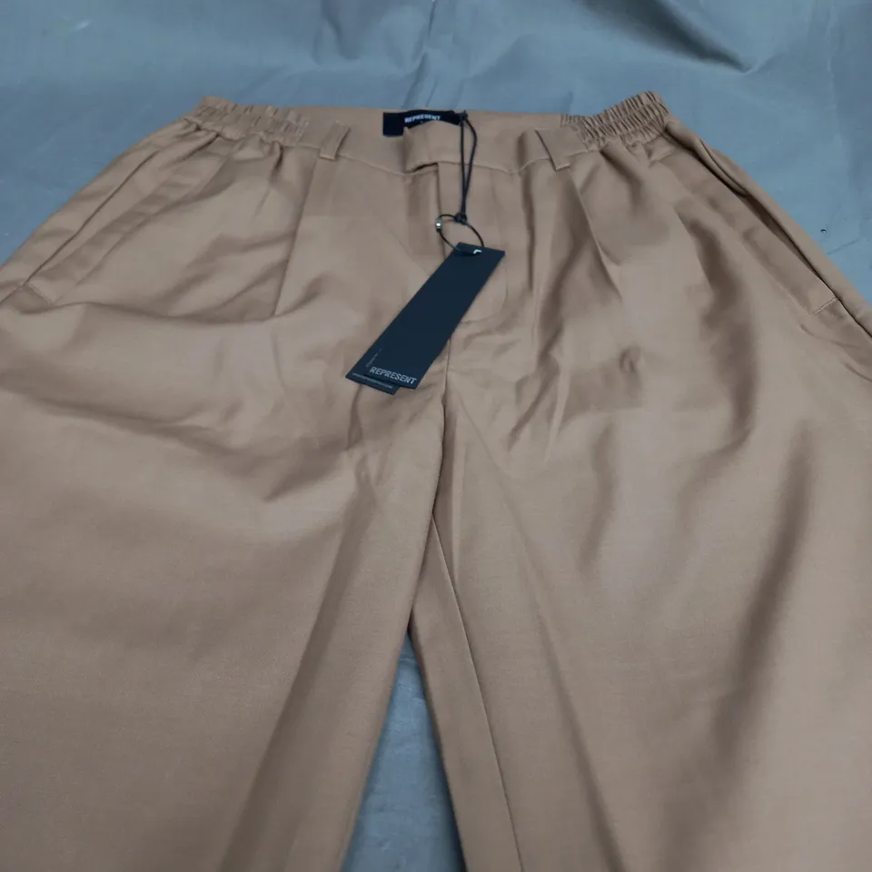 REPRESENT RELAXED PANTS BROWN - LARGE
