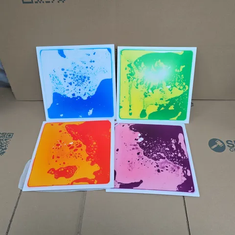 LUPILU SENSORY TILES – BOXED SET OF 4 COLOUR TILES (2+)