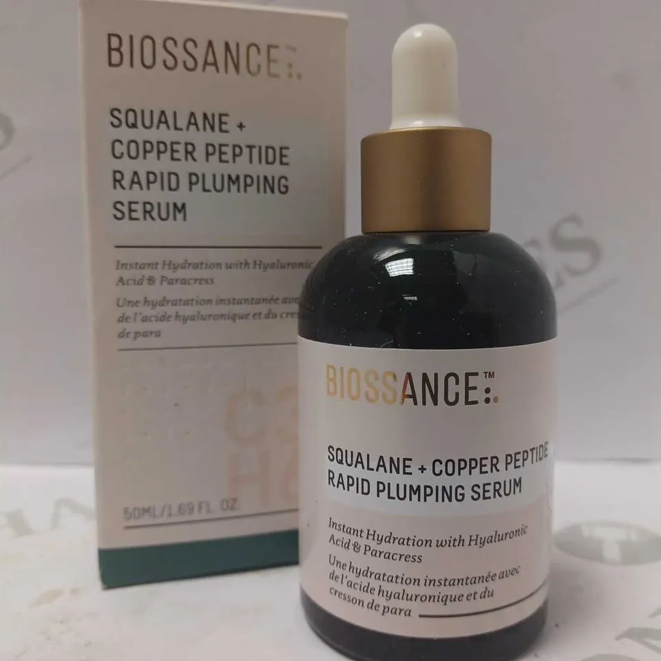 BIOSSANCE SQUALANE & COPPER PEPTIDE RAPID PLUMPING SERUM 50ML