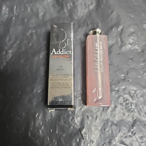 BOXED DIOR ADDICT LIP GLOW LIP BALM – BERRY 006