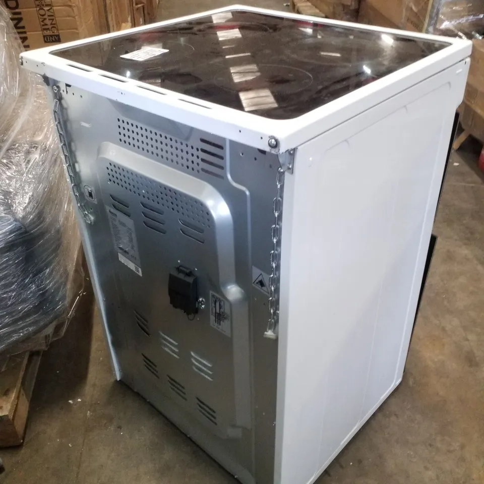 SWAN SX16730W 60CM ELECTRIC DOUBLE OVEN CERAMIC HOB COOKER - WHITE