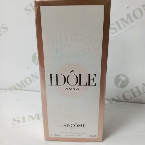 BOXED AND SEALED IDOLE AURA ;ANCOME PARIS EAU DE PARFUM 50ML