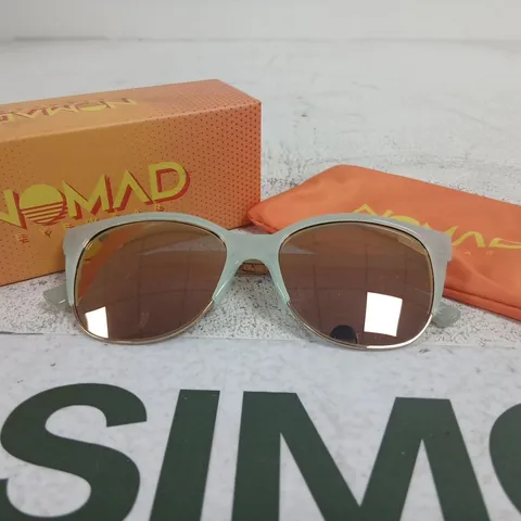NOMAD SUNGLASSES – GREY FRAME, BROWN LENSES