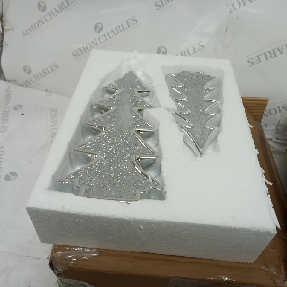 JULEN MACDONALD SET OF 2 GLITTER TREES