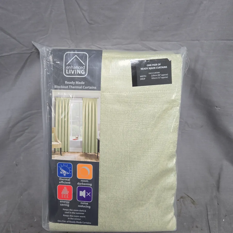 ENHANCED LIVING READY MADE CURTAINS – BLOCKOUT THERMAL, 1 PAIR