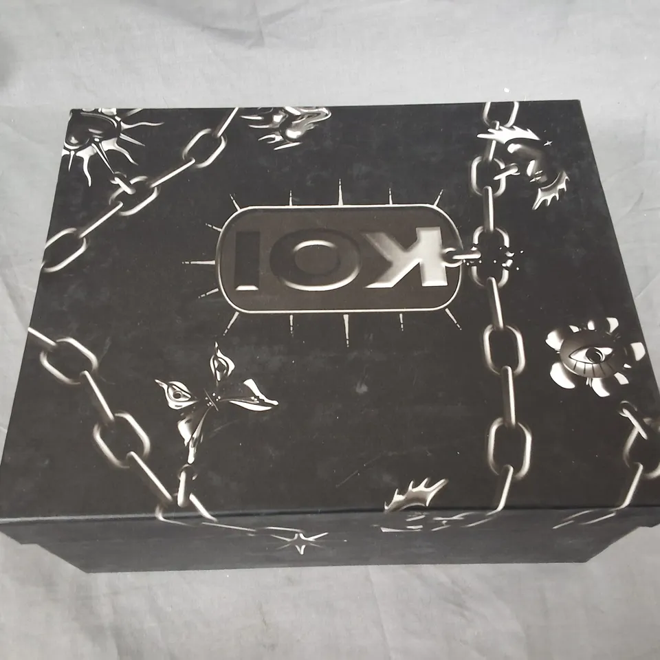 BOXED BRAND NEW KOI MY METAL MENS LOAFERS IN BLACK - UK 8