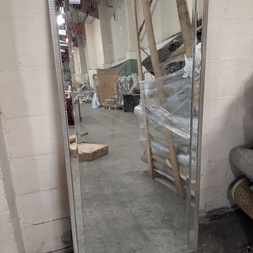 PALMA LEANER MIRROR SILVER FRAME 76×156×3CM