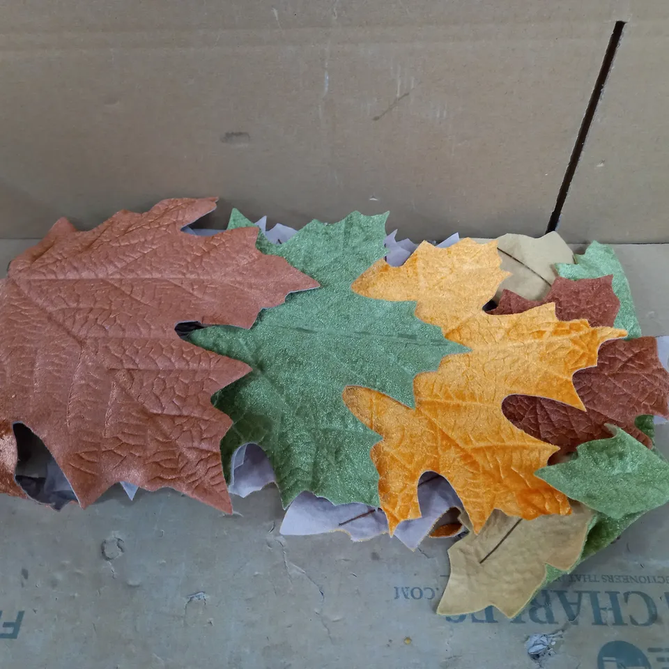 VELVET MIXED LEAVES AUTUMN GARLAND RRP £27.99