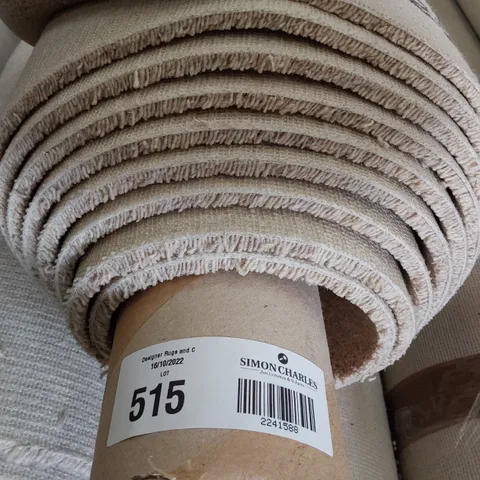 ROLL OF QUALITY BEIGE CARPET APPROXIMATELY 4M × 6.3M