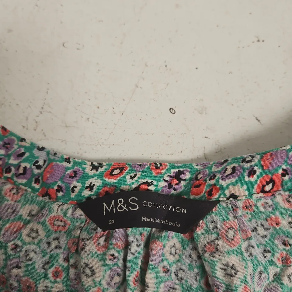 M&S COLLECTION WOMEN'S FLORAL DRESS, UK 20 – MADE IN BANGLADESH