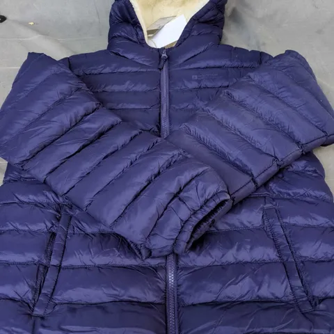 MOUNTAIN WAREHOUSE KIDS' NAVY FUR-LINED PADDED JACKET – 13 YEARS