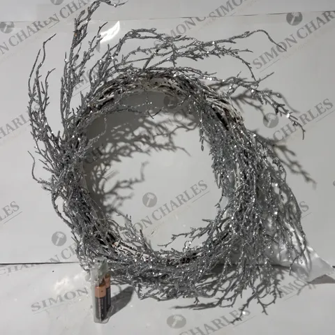 BOXED JM BY JULIEN MACDONALD PRE LIT GLITTER SEQUIN WREATH
