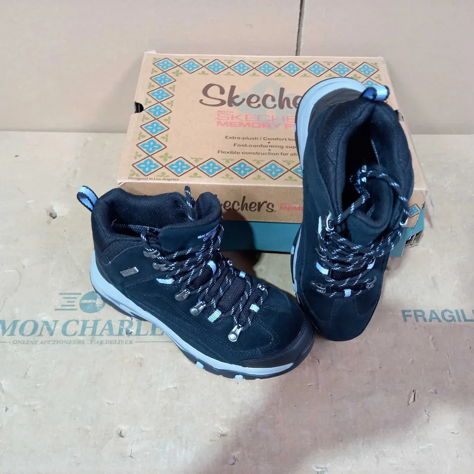 BOXED PAIR OF SKECHERS - SIZE 3