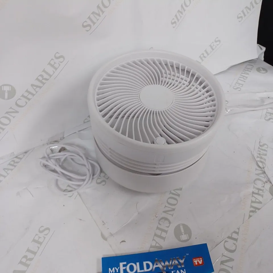 BELL & HOWELL OSCILLATING FOLDING RECHARGEABLE FAN