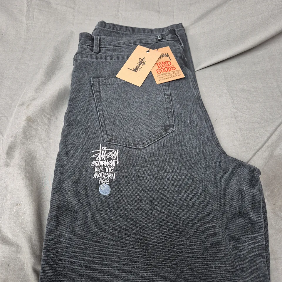 STUSSY WASHED CANVAS JEANS SIZE L