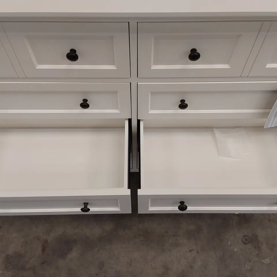 GRACE EIGHT DRAWER DRESSER IN SNOWFALL WHITE (1 ITEM)