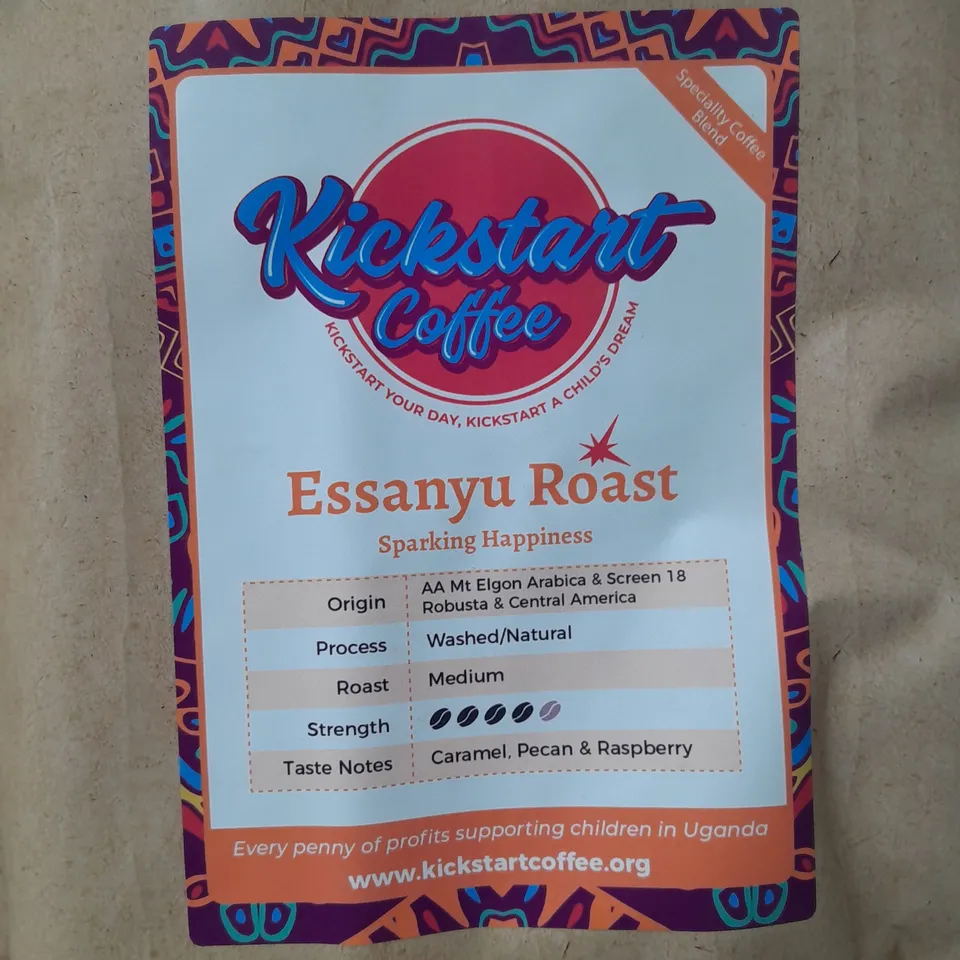 LOT OF 4 KICKSTART COFFEE ESSANYU ROAST WHOLE BEAN COFFEE