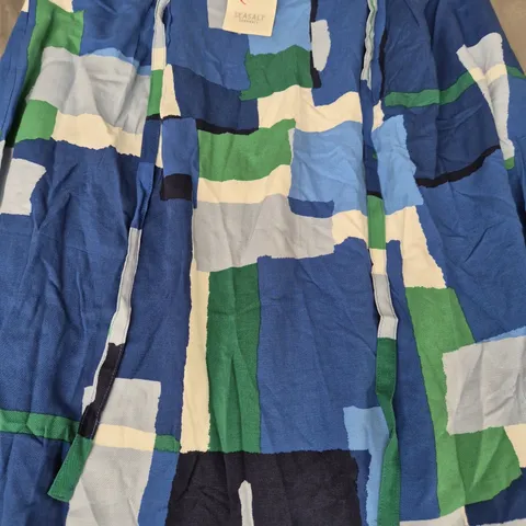 SEASALT CORNWALL ALLANTIDE SKIRT IN BLUE/GREEN MULTI SIZE UK 16