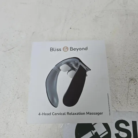 BLISS & BEYOND 4-HEAD CERVICAL RELAXATION MASSAGER – BOXED