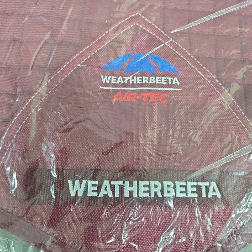 WEATHERBEETA PRIME AIR-TEC JUMP SADDLE PAD BURGUNDY LARGE