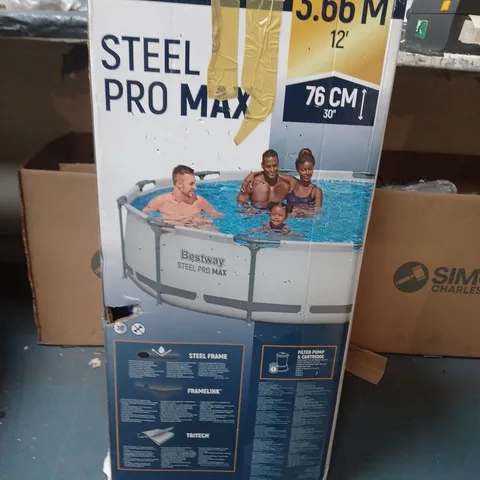 BOXED BESTWAY 12FT PRO MAX POOL - COLLECTION ONLY