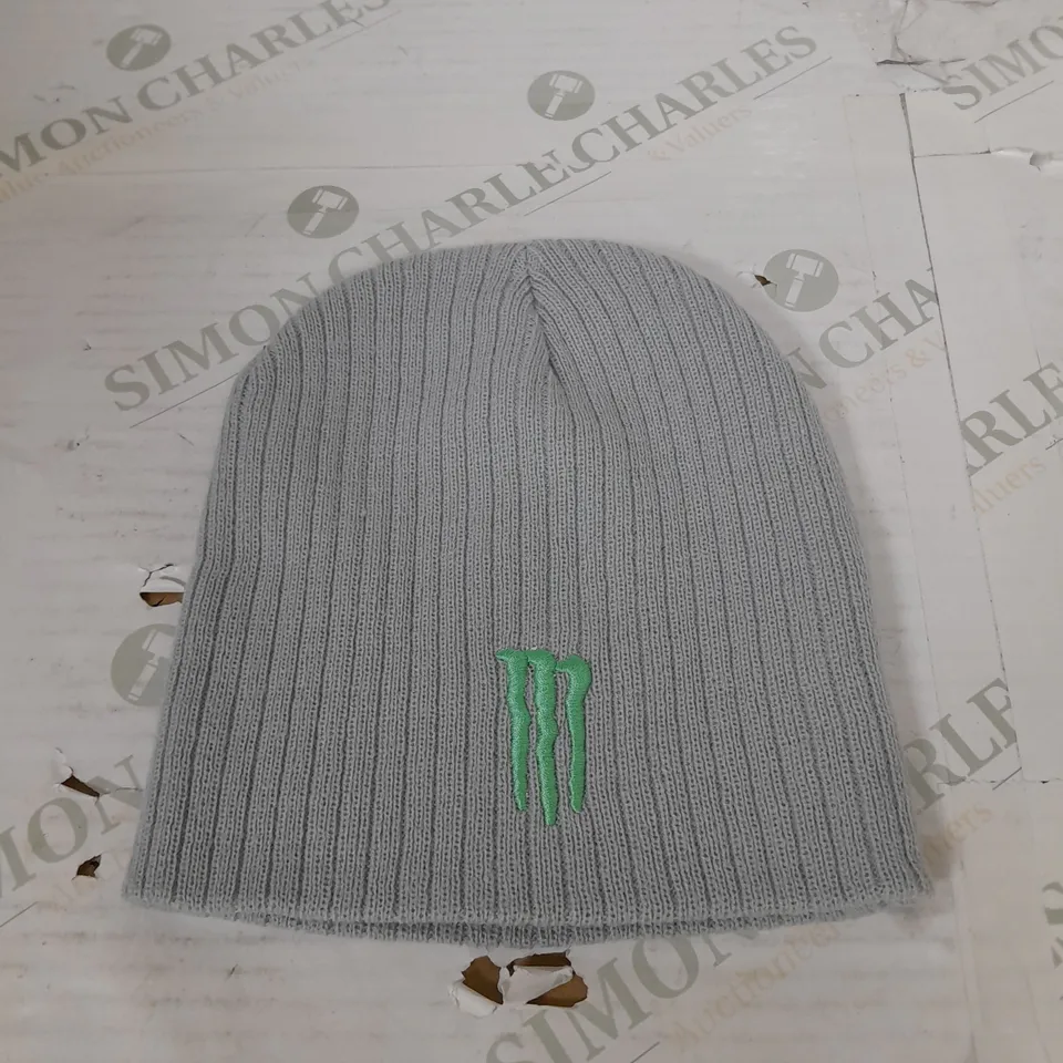 MONSTER ENERGY GREY BEANIE