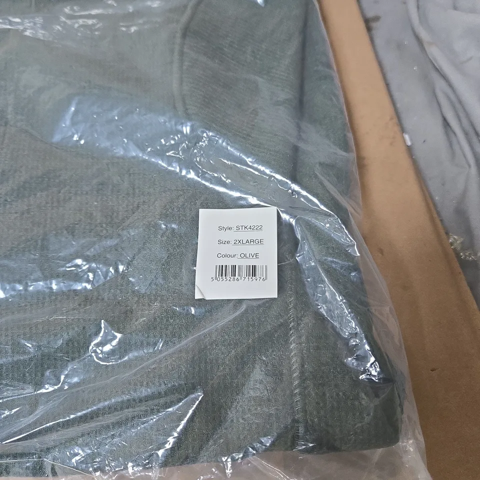 2 X ARCTIC STORM MENS 2XL ZIP FLEECE JACKET OLIVE BAGGED