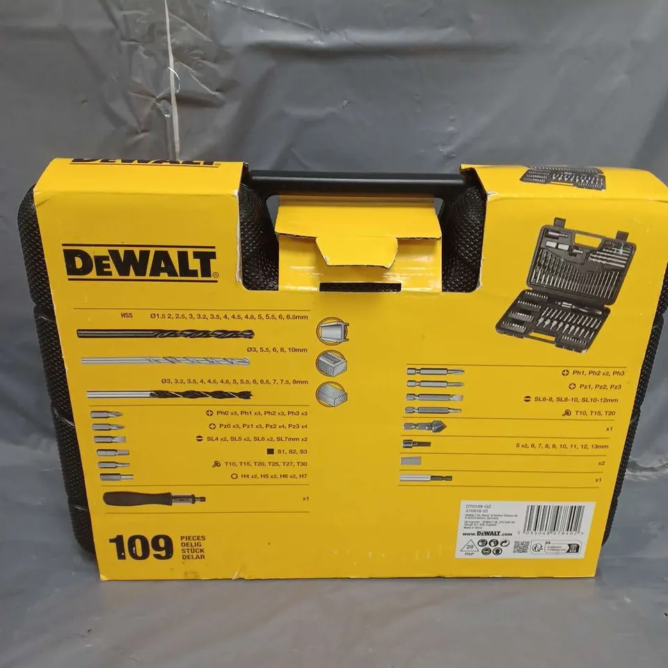DEWALT 109 PIECE DRILL BIT SET DT0109