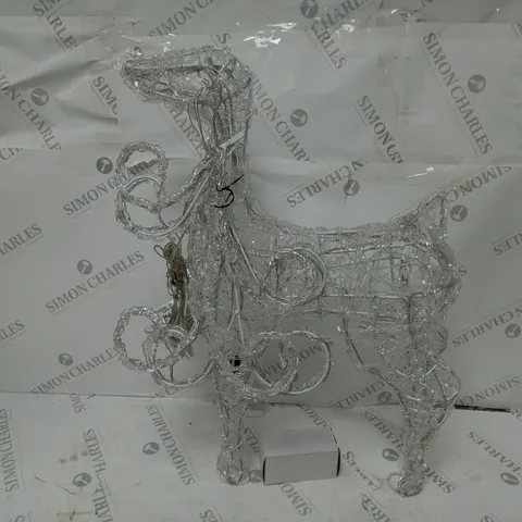 OUTDOOR SPUN ACRYLIC STANDING REINDEER 