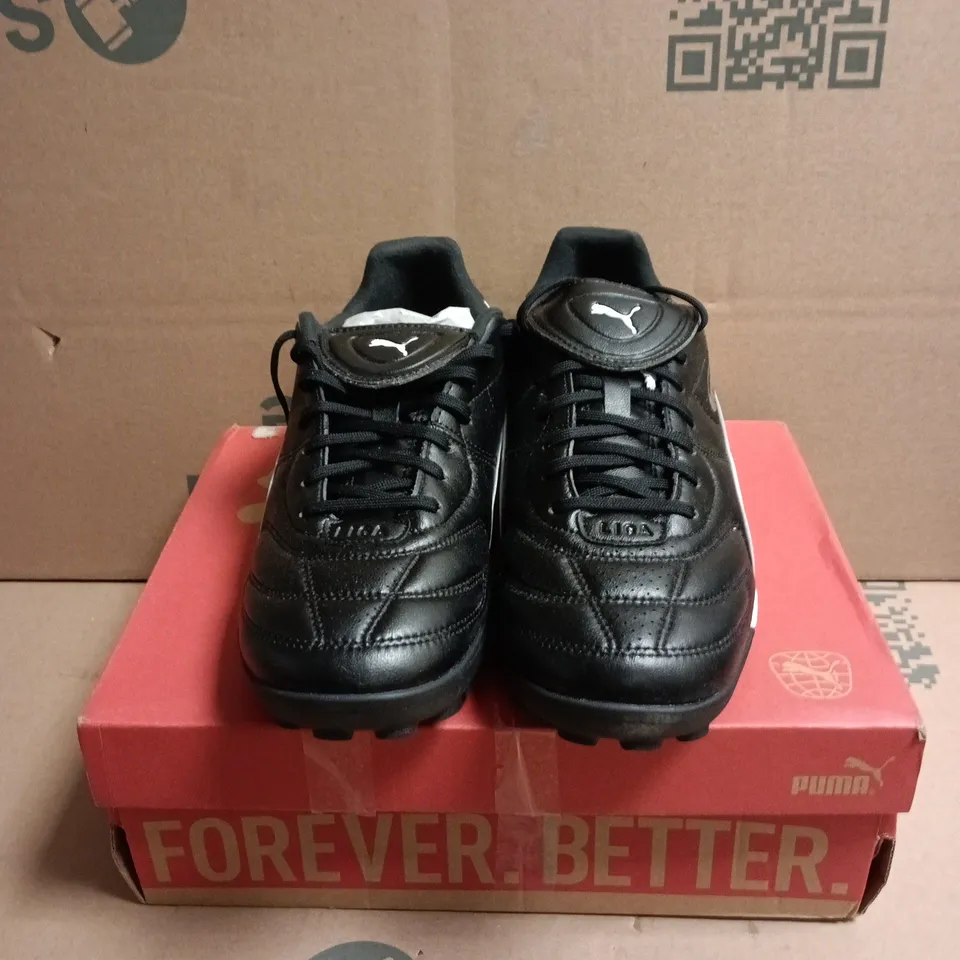PUMA KING TRAINERS – BLACK LEATHER, UK 8