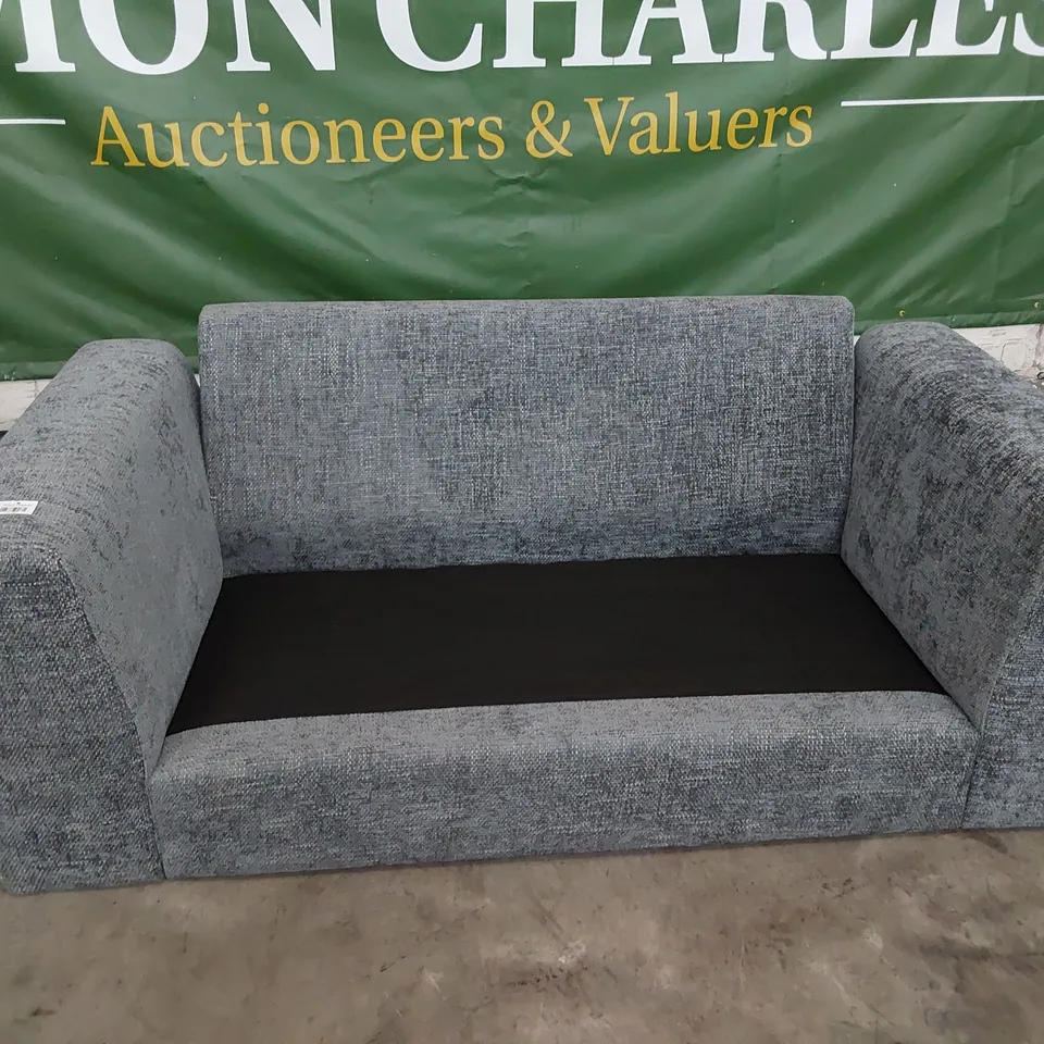 DESIGNER THREE SEATER SOFA FRAME GREY FABRIC 