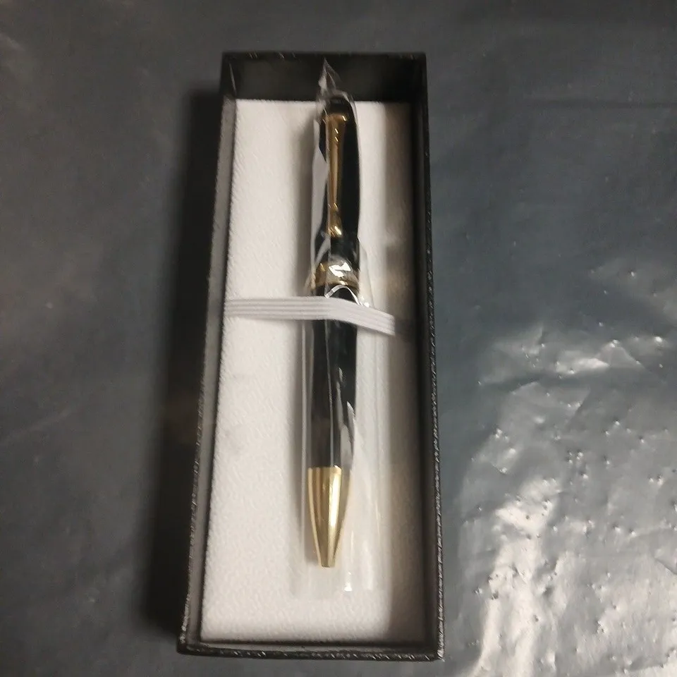 GAMAGES LONDON PEN – BLACK WITH GOLD TRIM (BOXED)