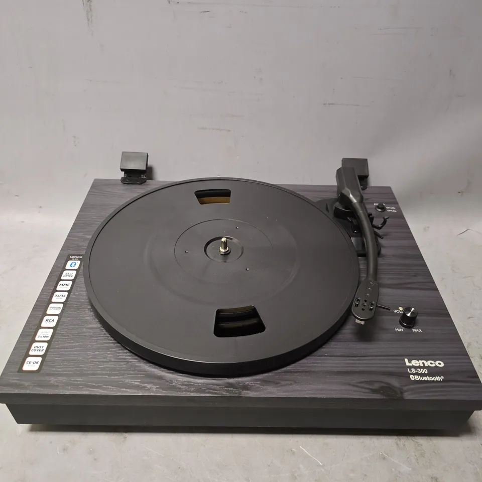 BOXED LENCO LS-300BK V2 TURNTABLE WITH BLUETOOTH 