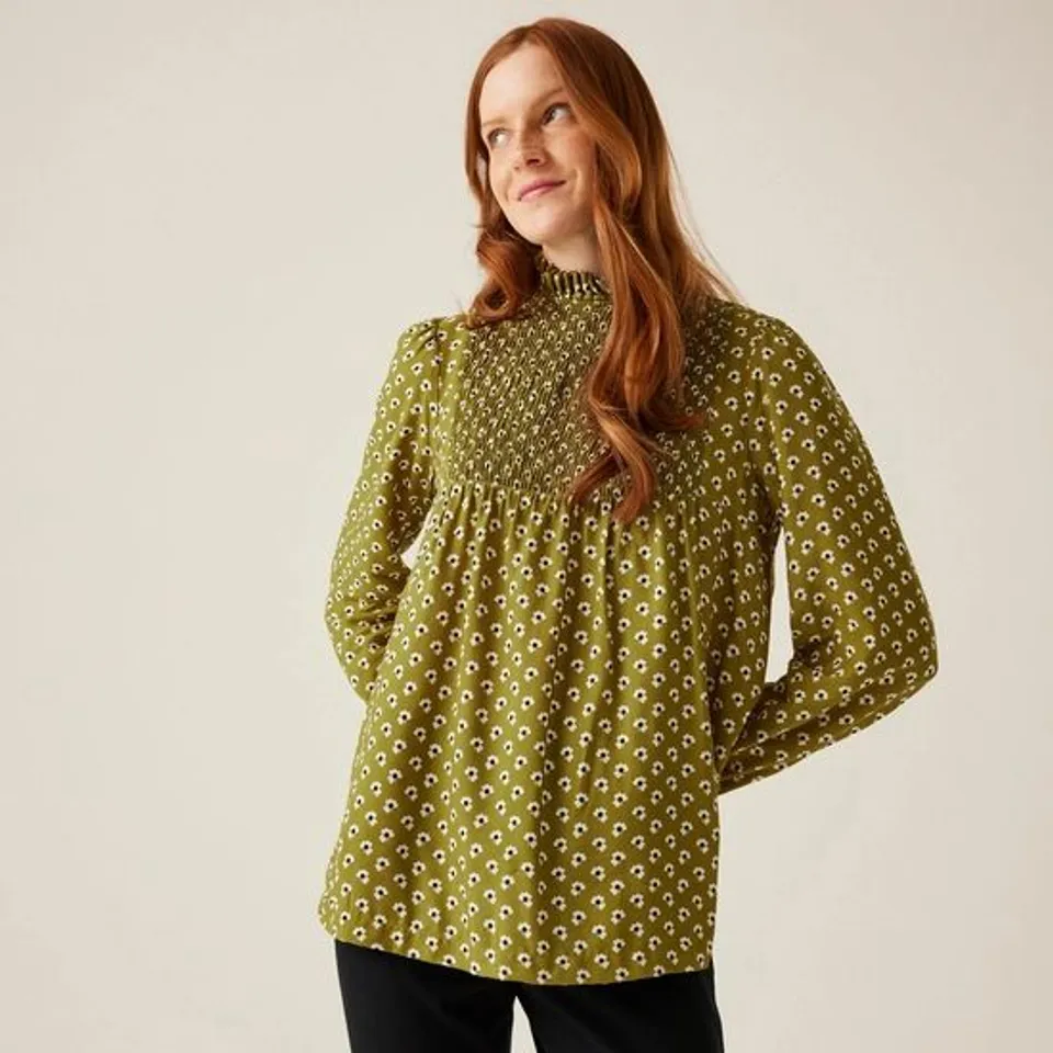 BRAND NEW REGATTA ORLA KIELY WINTER BLOUSE CLOVER OLIVE UK 18