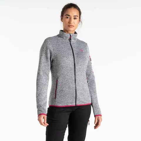 BRAND NEW DARE 2B WOMENS TORREK THERMAL FULL ZIP FLEECE IN CHARCOAL GREY MARL - UK 18