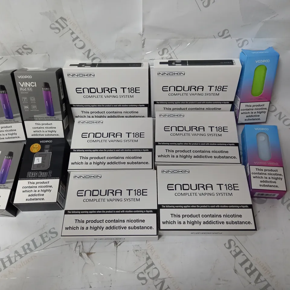 APPROXIMATELY 12 ASSORTED VAPES INCLUDING VOOPOO, INNOKIN