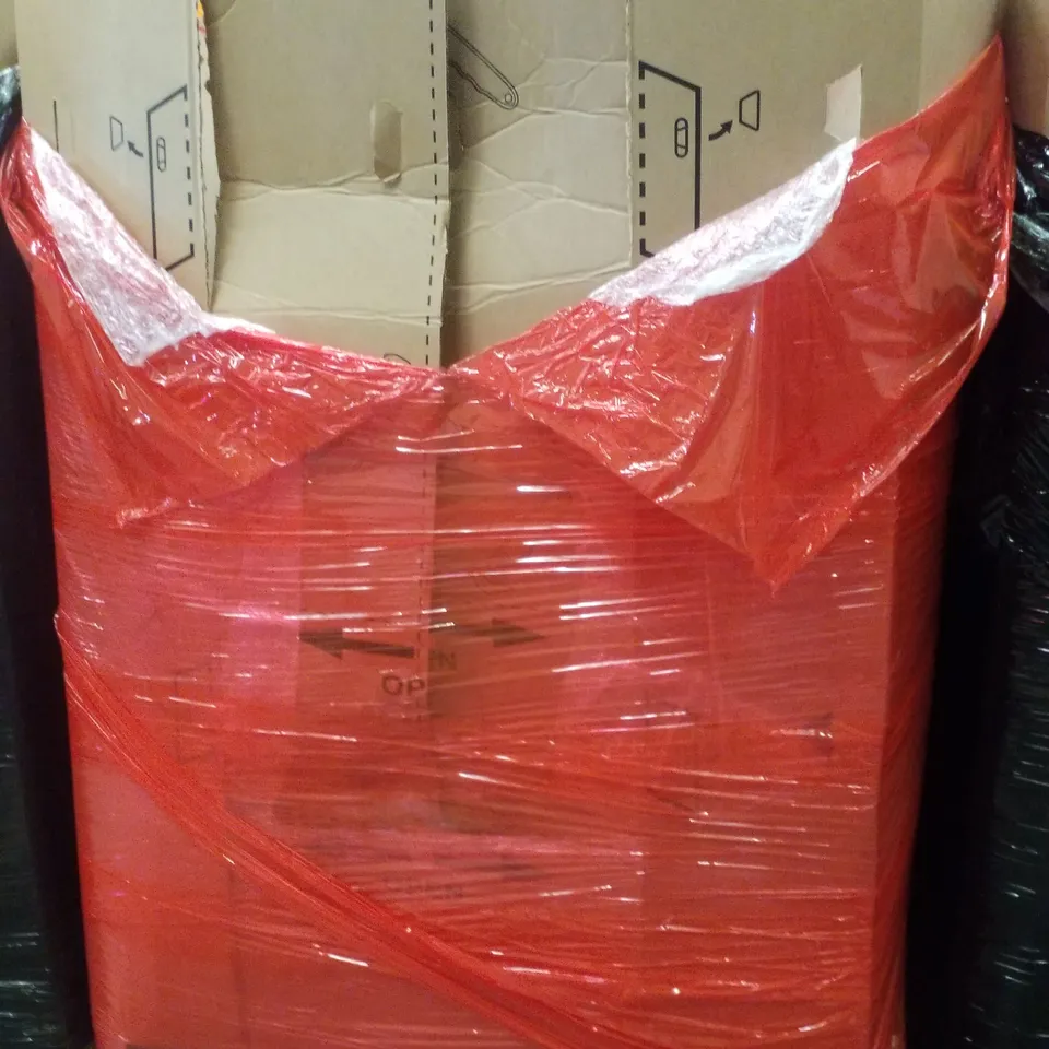 PALLET CONTAINING ASSORTED PRODUCTS INCLUDING ARTIFICIAL FERN TREE, TELESCOPIC LADDER 3.2M, PICTURE FRAMES & COAT RACK WITH SHOE STORAGE