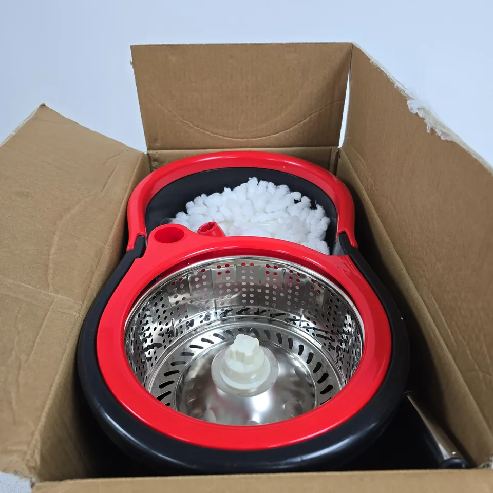EDGO RED AND BLACK SPIN MOP
