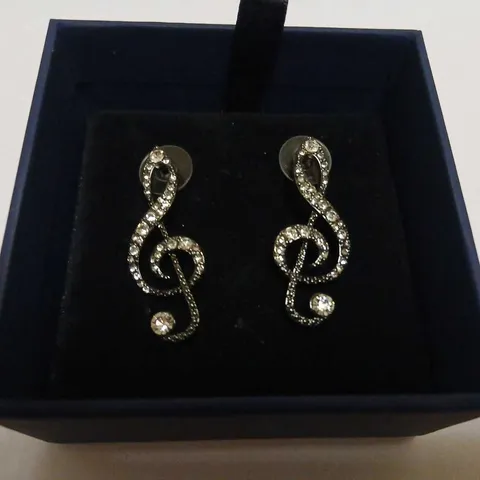 BUTLER & WILSON MUSIC NOTE EARRINGS