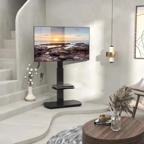 BOXED AINOAH TV STAND FOR TVS UP TO 65" - OAK/BLACK (1 BOX)