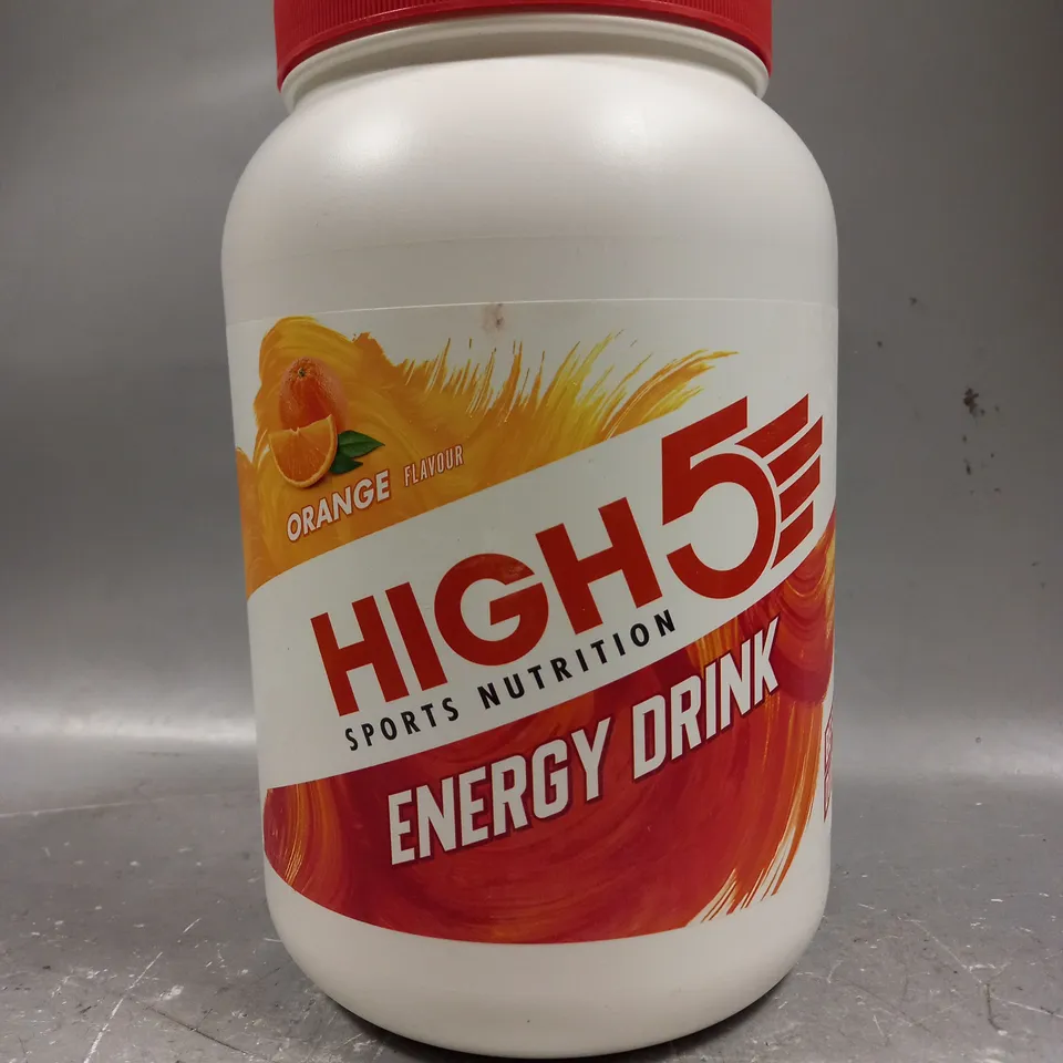 SEALED HIGH 5 SPORTS NUTRITION ENERGY DRINK - ORANGE - 2.2KG