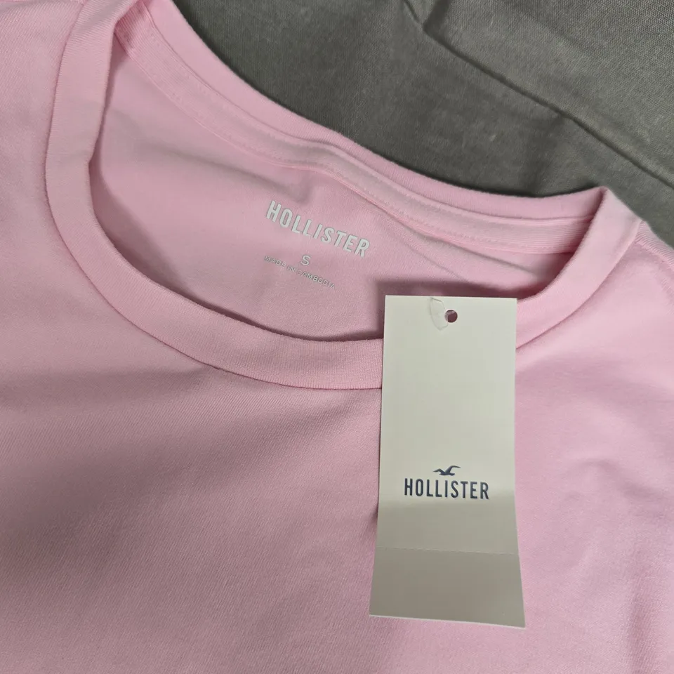 HOLLISTER PINK T-SHIRT – UK S